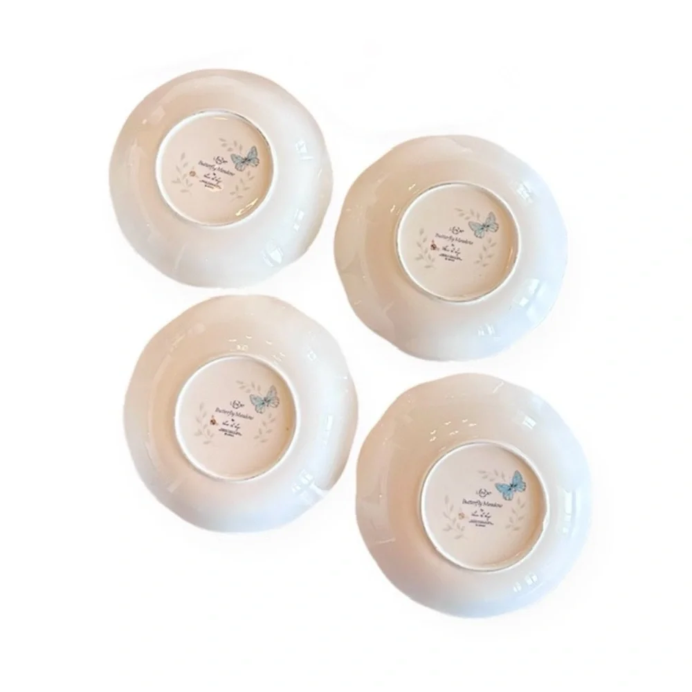 Lenox Butterfly Meadow Porcelain Pasta Bowls - set of 4 - pasta bowl